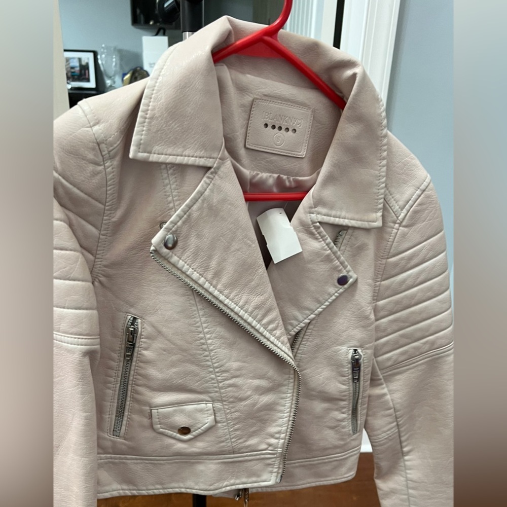 BlankNYC light pink/neutral bomber jacket. New with tags.